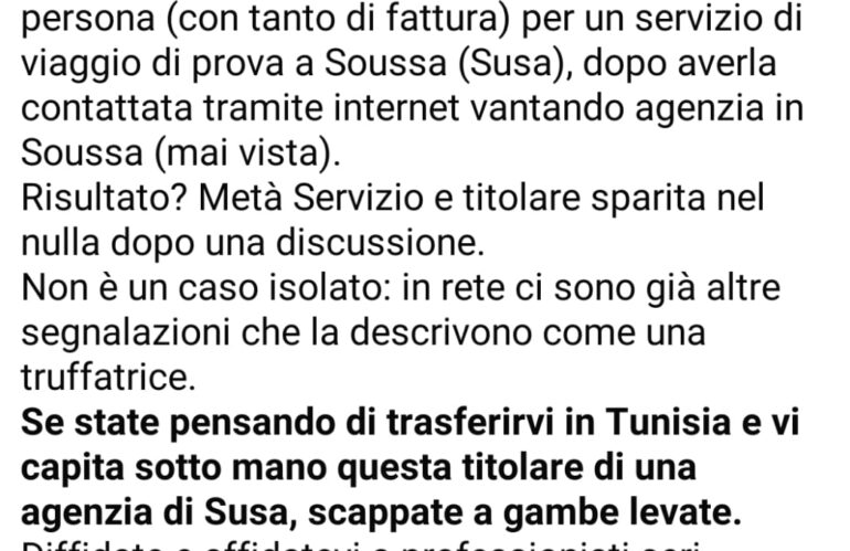 TRUFFE IN Sousse: italiani nel mirino